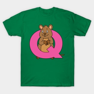 Letter Q with Quokka T-Shirt